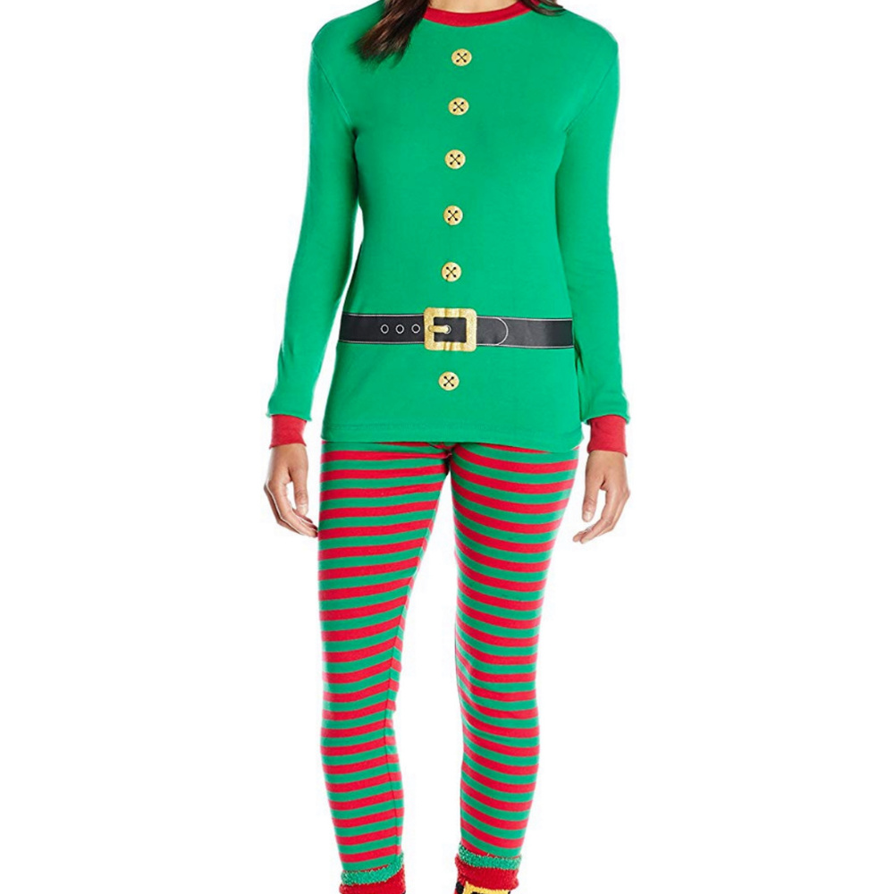 Petit Lem Ladies Three Piece Christmas Pajama Set